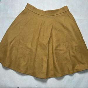 Boden tan wool shirt skater flare skirt size 12L